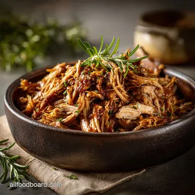 Fall Crockpot Recipes: Sticky Apple Cider Pulled Pork Recipe Card