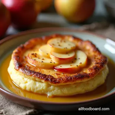Apple Baked Pancake Easy Sunday Brunch Dutch Baby Recipe Card