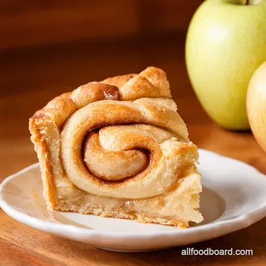Apple Pie Cinnamon Rolls Apple A Swirly Slice of Heaven Recipe Card