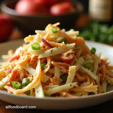 Apple Cole Slaw with Poppy A Cracking Good BBQ Side Recipe Card