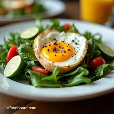 Breakfast Salad Eggs Over Arugula My Italian Sunshine Start