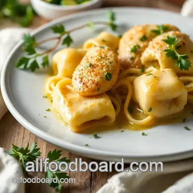 How to Make the Ultimate Sautéed Asiago Chicken Tortelloni Delight Recipe Card