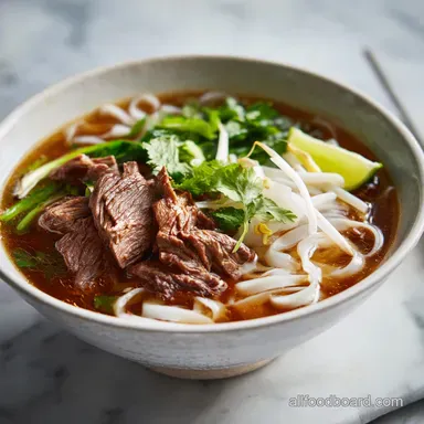 Authentic Beef Pho Noodle Soup for 6 Servings