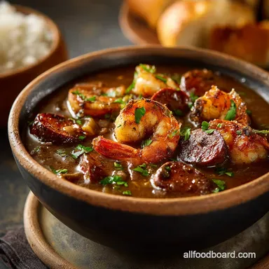 Authentic New Orleans Gumbo Recipe The Secret to a Dark Roux Recipe Card