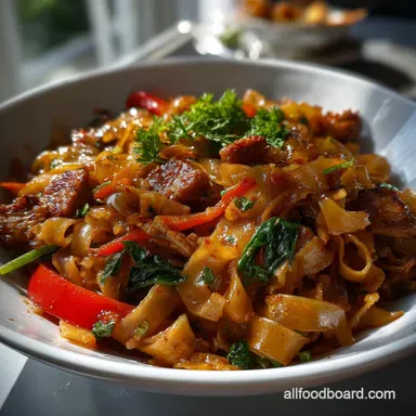 Authentic Pad Kee Mao Recipe Drunken Noodles Stree: Sizzle Spice