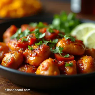 The Sizzling Showstopper Authentic Homemade Chicken Fajitas Recipe Card