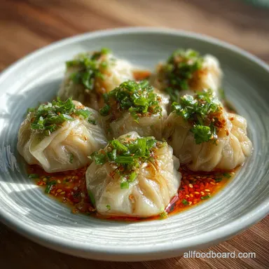 Thai Steamed Dumplings: Freezer-Friendly Crispy Baked Recipe Card