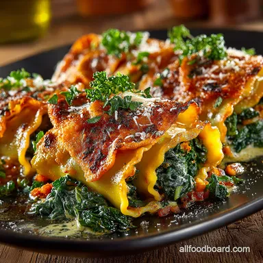 Autumn Cannelloni Turkey Sweet Potato Kale Delight Recipe Card