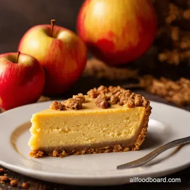Autumn Apple Cheesecake My Spiced Crumble Sensation Recipe Card