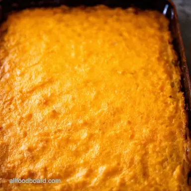 Creamy Butternut Squash Casserole Autumns Comfort Food Recipe Card