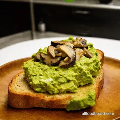 Avocado Garlic Mushroom Toast My GoTo Brunch Recipe Card