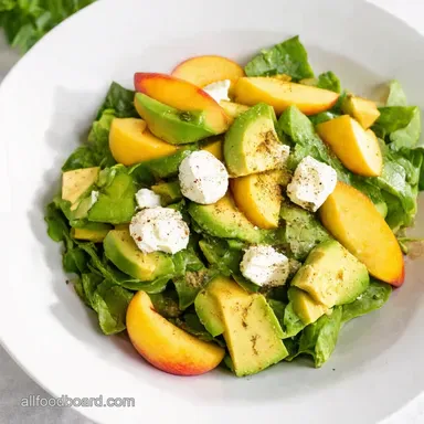 Avocado peach salad Peach caprese My Summer Twist