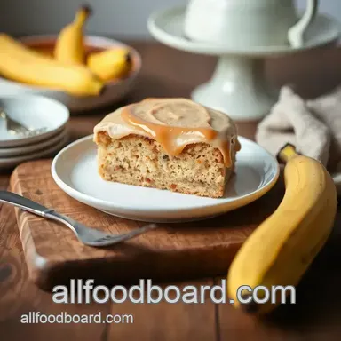 Moist Bake Banana Cake with Rich Caramel Frosting: A Family Favorite Recipe Card