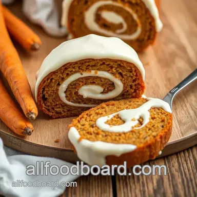 Deliciously Spiced Carrot Cake Roll with Creamy Frosting: A Family Favorite Recipe Card