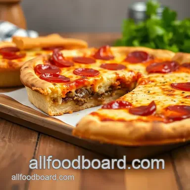 My Family's Favorite Bake Chicago Deep Dish Pizza | Traditional Style Recipe Card