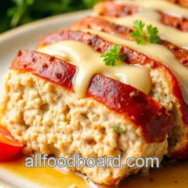 Bake Chicken Cordon Bleu Meatloaf Delight Recipe Card
