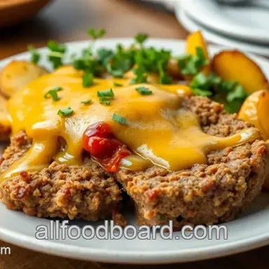 Bake Cowboy Meatloaf with Cheesy Potatoes
