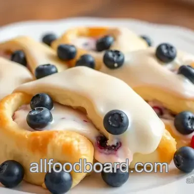 Bake Crescent Rolls with Creamy Fruit Filling