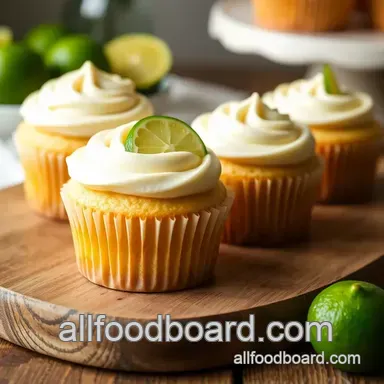 Sweet & Tangy Bake Key Lime Cupcakes - A Tropical Delight! Recipe Card