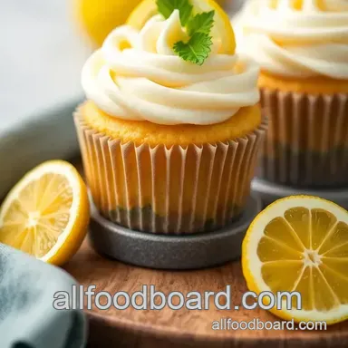 Bake Lemon Cupcakes: Fluffy & Zesty Treats Recipe Card