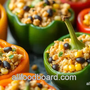 Bake Mini Peppers with Cheesy Quinoa Filling