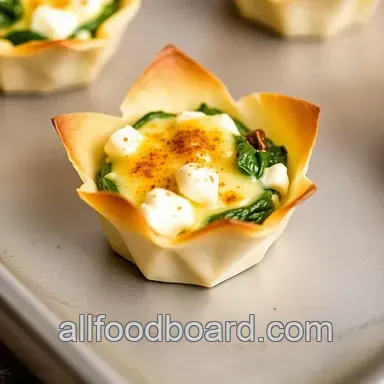Bake Mini Spinach Feta Cups in 35 Minutes Recipe Card