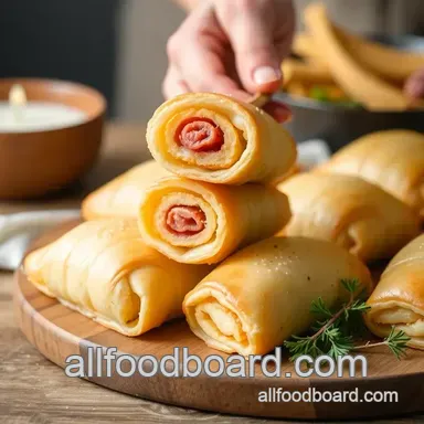 Easy & Delicious Bake Puff Pastry Salami Cheese Rolls for Every Occasion Recipe Card