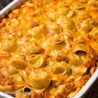 Chicken Enchilada Tortellini Casserole A TexMex Twist Recipe Card