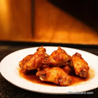 Thai Sweet Baked Chicken Wings Crispy Easy Recipe Card