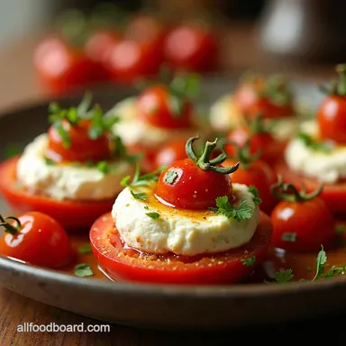 Hot Honey Baked Feta with Cherry Tomatoes Ready in 30 Recipe Card