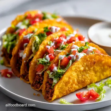 Baked Tacos: Crispy Oven-Baked Recipe in 30 Minutes Recipe Card
