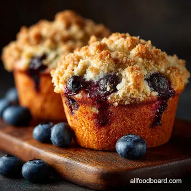 The Best HighDome Blueberry Muffins with Crumb Topping