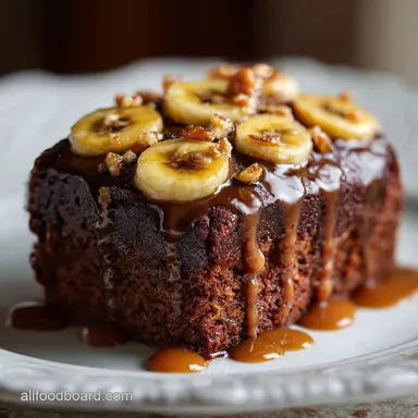 Banana Bread Brownie with Brown Butter Glaze: Baked in 45 Minutes