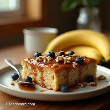 The Best Banana Bread Overnight Oats Recipe No Baking Recipe Card