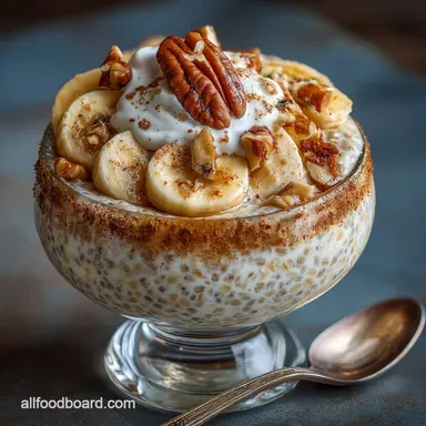 Healthy Banana Nut Bread Overnight Oats Cozy Easy PrepAhead Breakfast