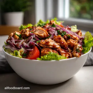 Healthy Bbq Chicken Salad Meal Prep Bbq Chicken Ma Recipe Card