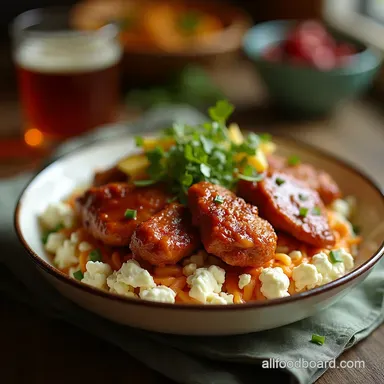 Smoky High Protein BBQ Chicken Cottage Cheese Bowl Recipe Recipe Card