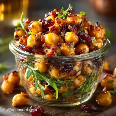 BBQ Maple Chickpea Salad in a Jar My Easy Lunch Prep Recipe Card