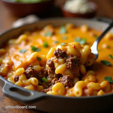 Ground Beef Cottage Cheese Pasta Bake Quick High Protein Recipe Card