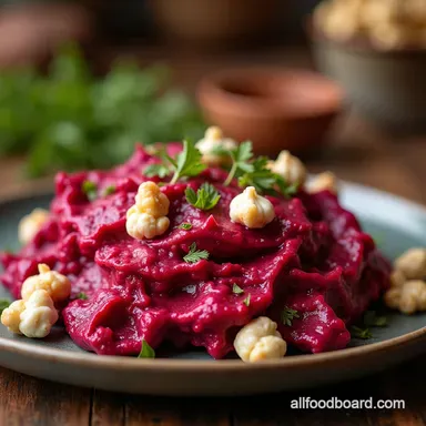 Ruby Red Creamy Dream The Ultimate Beetroot and Cottage Cheese Salad Recipe Card