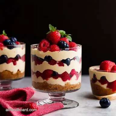 Berry Bliss Cheesecake Trifle Taste Summers Best Recipe Card