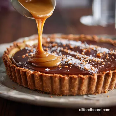 Billionaires Salted Caramel Coffee Tart Best No Bake Desserts Recipe Card