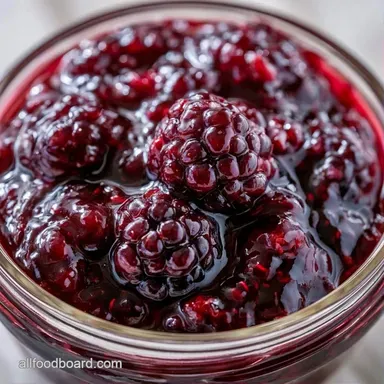 Blackberry Sugar Jam in 40 Minutes Recipe Card