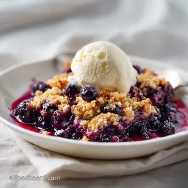 Blueberry Crisp Dump Cake with Fresh Blueberries in 55 Minutes