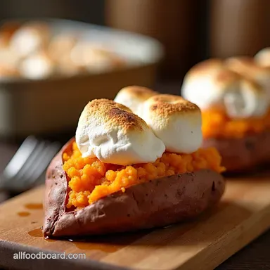 Elevated Sweet Potatoes With Marshmallows Recipe Brown Butter Glory Recipe Card