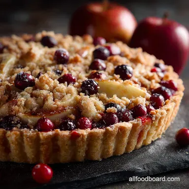 Thanksgiving Desserts: The Ultimate Cranberry Apple Crumble Tart Recipe Card