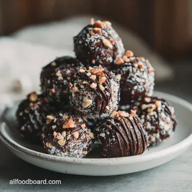Brownie Truffles with Cream Cheese in 20 Minutes Recipe Card