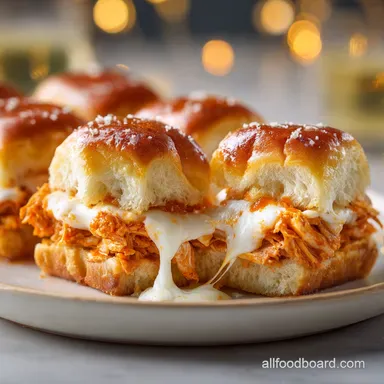 Buffalo Chicken Sliders with Cream Cheese: Baked and Gooey
