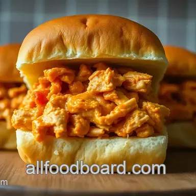 Ultimate Buffalo Chicken Sliders on Buttery Hawaiian Rolls