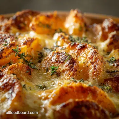 Thanksgiving Casserole Side Dishes Butternut Gruy&egrave;re Gratin Recipe Card